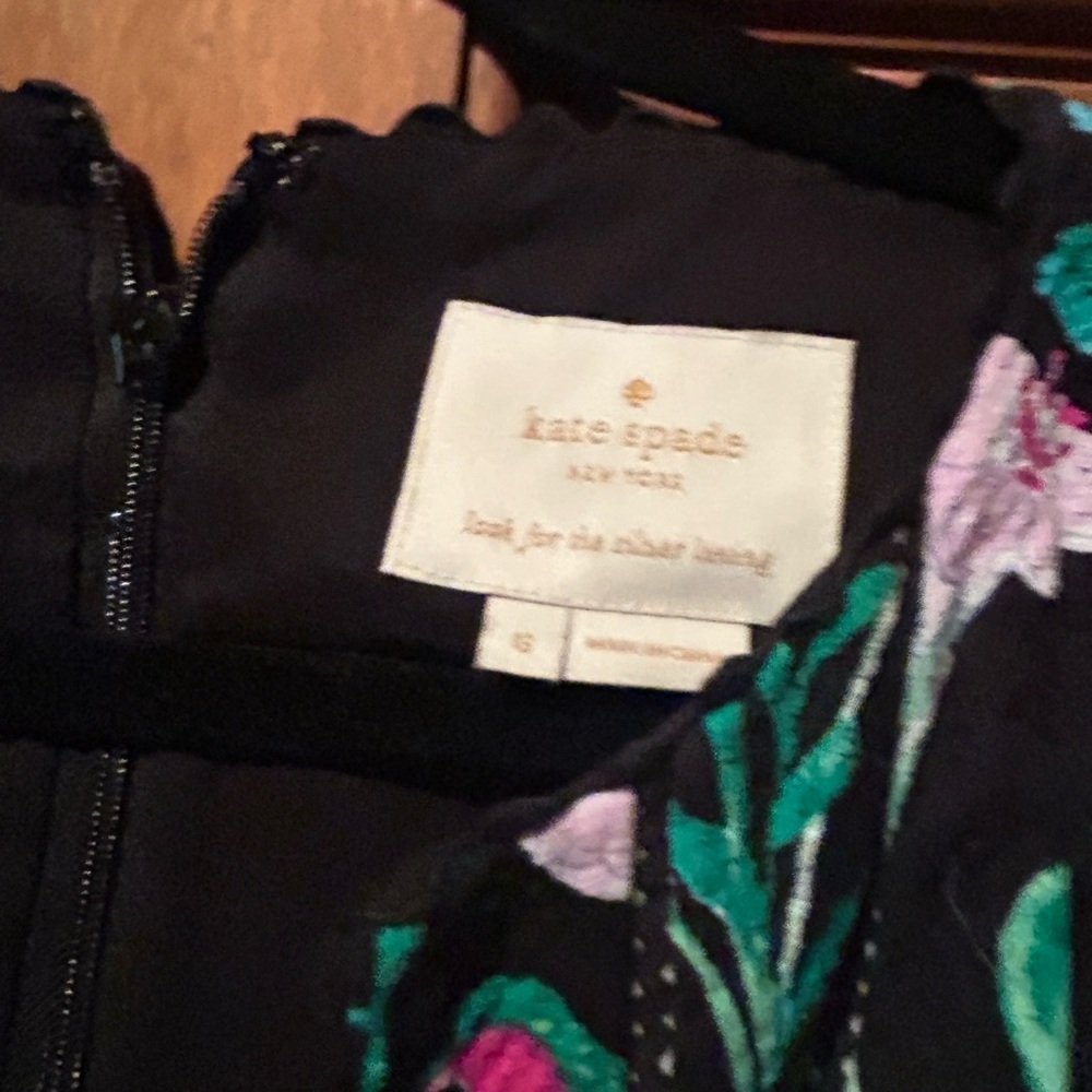 Kate Spade Black Floral Dress